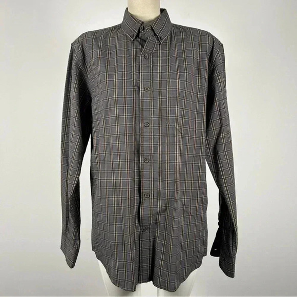❤️ G. H. Bass  & Co. men's long sleeve plaid shirt size Medium - Picture 2 of 10